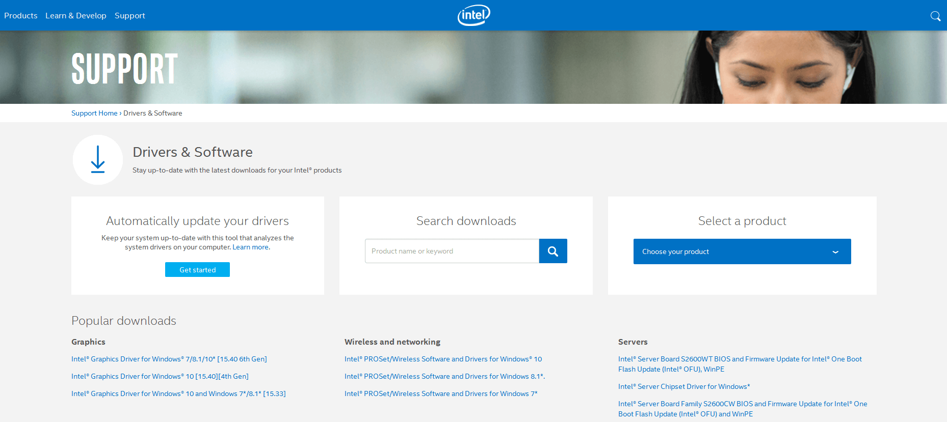 intel download drivers