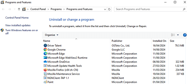 Uninstall-Programs