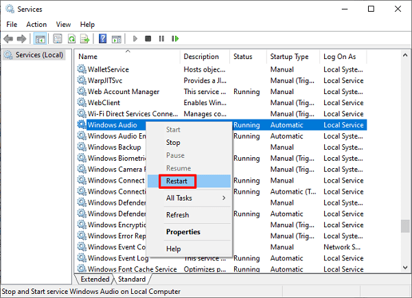 Restart-Windows-Audio-Service