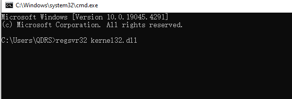 Re-register-the-Kernel32dll-file