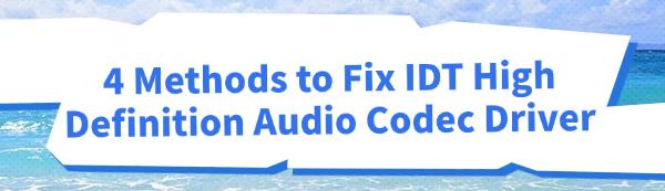 fix-IDT-high-definition-audio