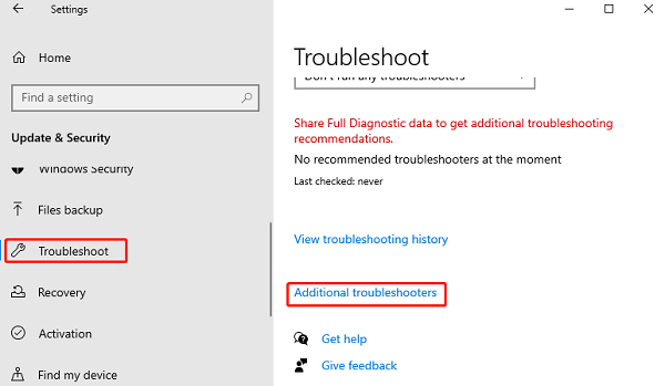 Troubleshoot