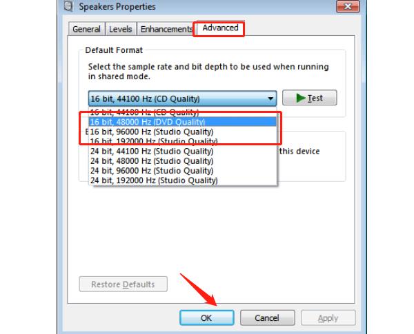 change-default-sample-rate