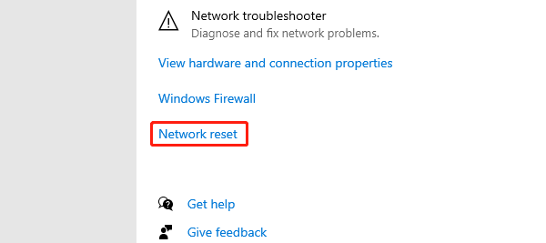 network-reset