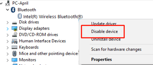 disable-device