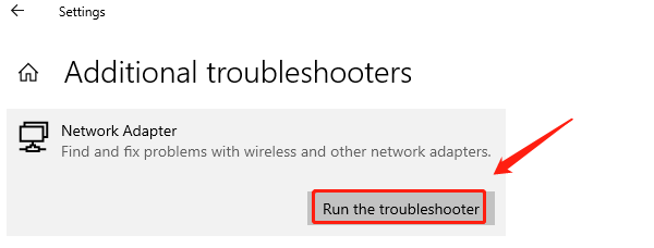 run-network-troubleshooter