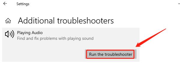 run-audio-troubleshooter