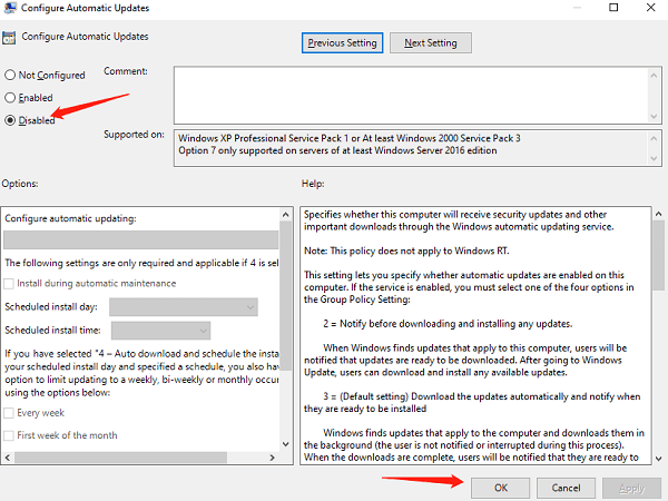 disable-configure-automatic-updates