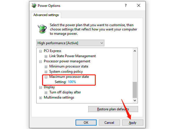 set-maximum-processor-state