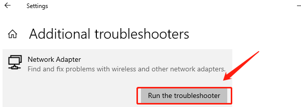 run-network-troubleshooter