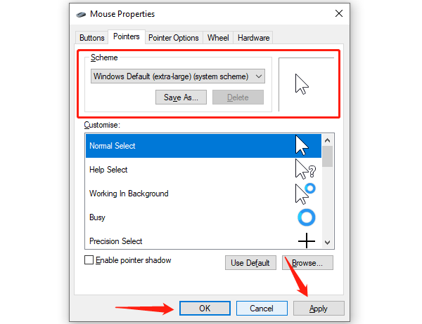 configure-pointer-size