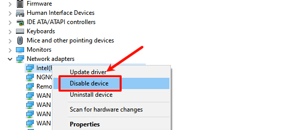 select-disable-device