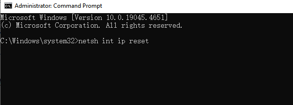 reset-TCP/IP-stack